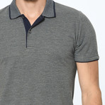 Subtle Accent Polo // Anthracite (Large)