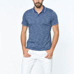 Peppered Polo // Dark Blue (XX-Large)
