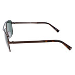 Men's EZ0031 Sunglasses // Matte Dark Bronze + Green