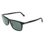 EZ0045 Sunglasses // Black + Green
