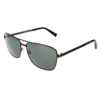 Men's EZ0031 Sunglasses // Matte Dark Bronze + Green