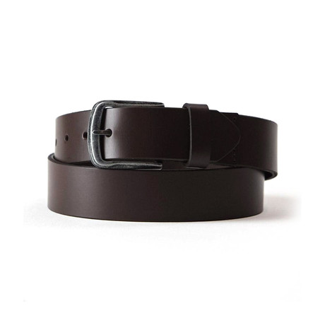 Jacks Top Grain Leather Belt // Sable (XS)