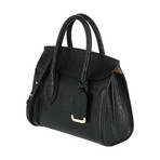 Heroine Shopper 30 Silky Embossed Croc Calf // Black