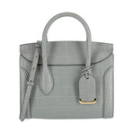 Mini Heroine 21 Silky Embossed Croc Calf // Smog