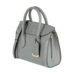 Mini Heroine 21 Silky Embossed Croc Calf // Smog