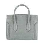 Mini Heroine 21 Silky Embossed Croc Calf // Smog