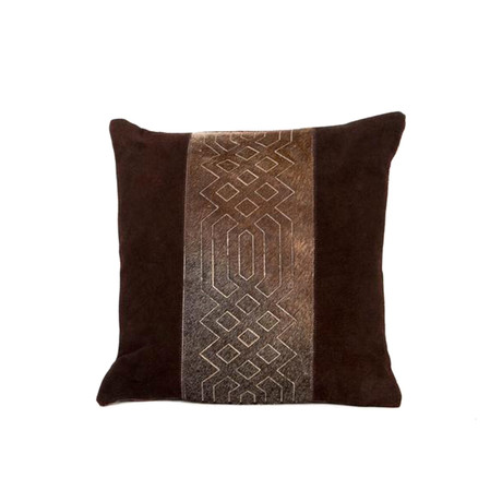 Zen Tranquility Leather Cushion Cover