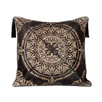 Zen Serenity Leather Cushion Cover