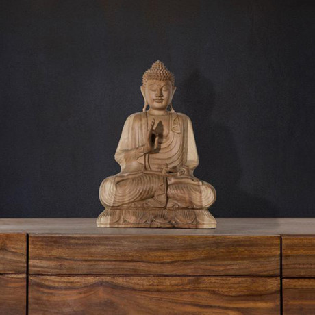 Wooden Buddha // Vitarka Mudra