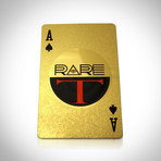 24K Gold Plated Playing Cards // Mosaic Cards Suits (1 Deck + Single Box)