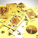 24K Gold Plated Playing Cards // €500 Euros (1 Deck + Single Box)