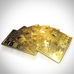 24K Gold Plated Playing Cards // Tokyo Tower (1 Deck + Single Box)