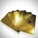 24K Gold Plated Playing Cards // Yin Yang (1 Deck + Single Box)