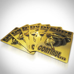 24K Gold Plated Playing Cards // I KNOW YOU LYING BUT CONTINUE…. (1 Deck + Single Box)