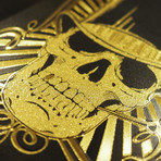 24K Gold Plated Playing Cards // Skull Hat (1 Deck + Single Box)