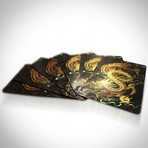 24K Gold Plated Playing Cards // Dragon (1 Deck + Single Box)