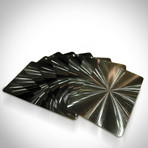Black on Black Obsidian Carbonite Playings Cards // Big Bang (1 Deck + Single Box)