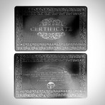 Black on Black Obsidian Carbonite Playings Cards // Skull Hat (1 Deck + Single Box)