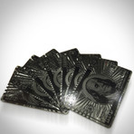 Black on Black Obsidian Carbonite Playings Cards // $100 USD (1 Deck + Single Box)