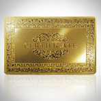24K Gold Plated Poker Chip Card Guard // Not Lucky, I'm Good