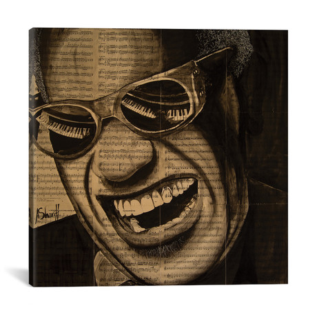 Ray Charles // Ahmad Shariff (12"W x 12"H x 0.75"D)