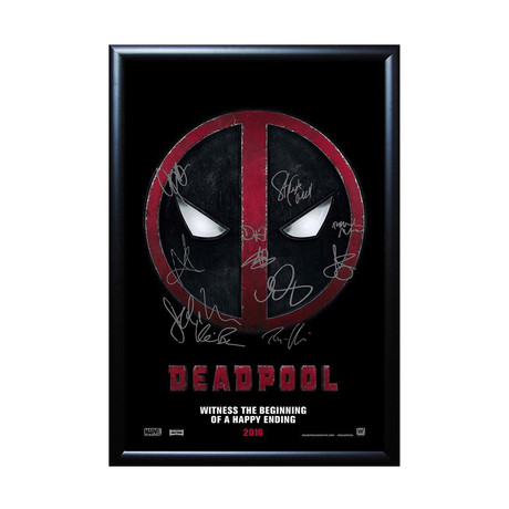Signed + Framed Poster // Deadpool