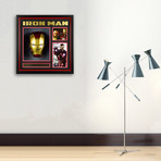Signed + Framed Collage // Iron Man Mask // Stan Lee