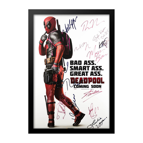 Signed Movie Poster // Deadpool // Poster II