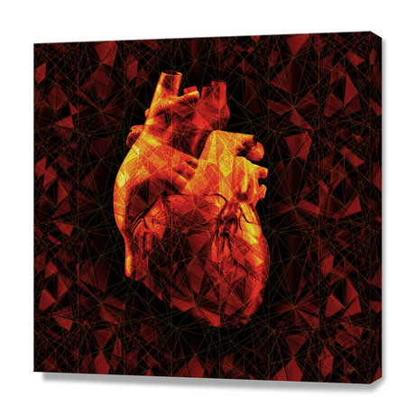 Geometric Heart (16"W x 16"H x 1.5"D)