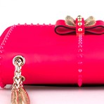 Sweet Charity Chain Bag // Pink Studs