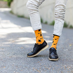 Funky Hipster Bicycle Mustache Socks // Set of 5 // 3016