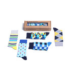 Luxury Fun Cool Colorful Mix Dress Socks // Set of 5 // 3028