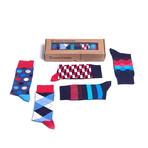 Fun Cool Cotton Colorful Mix Socks // Set of 5 // 3029