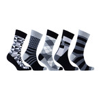 Fun Cool Cotton Colorful Mix Socks // Set of 5 // 3038