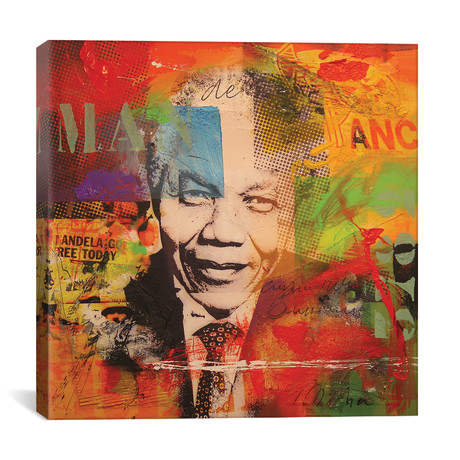 Mandela // Micha Baker (18"W x 18"H x 0.75"D)