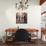 Waiting on Time Square // Philip Barlow (18"W x 18"H x 0.75"D)