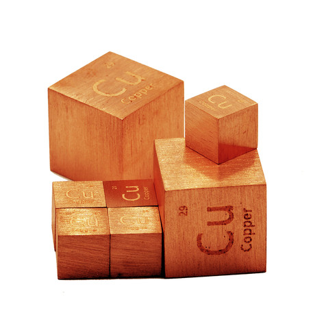 Copper Metal Cube 99.95% (20mm)