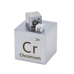 Chromium Metal Mirror Polished Cube