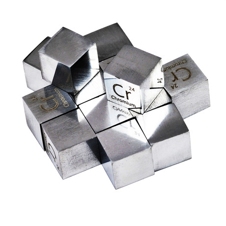Chromium Metal Mirror Polished Cube