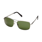 James // Silver + Grey Green Polarized