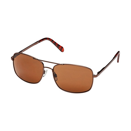 Men's James Polarized Sunglasses // Bronze + Brown