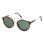 Romi // Dark Amber Tortosie + Gold + Grey + Green Polarized