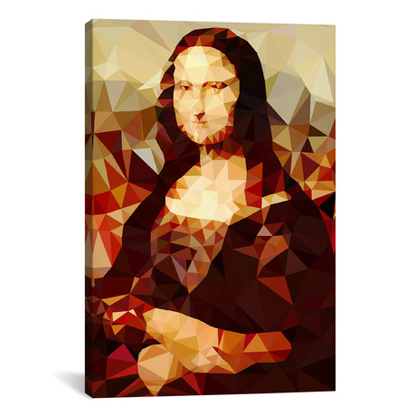 Mona Lisa Derezzed // 5by5collective (26"W x 18"H x 0.75"D)