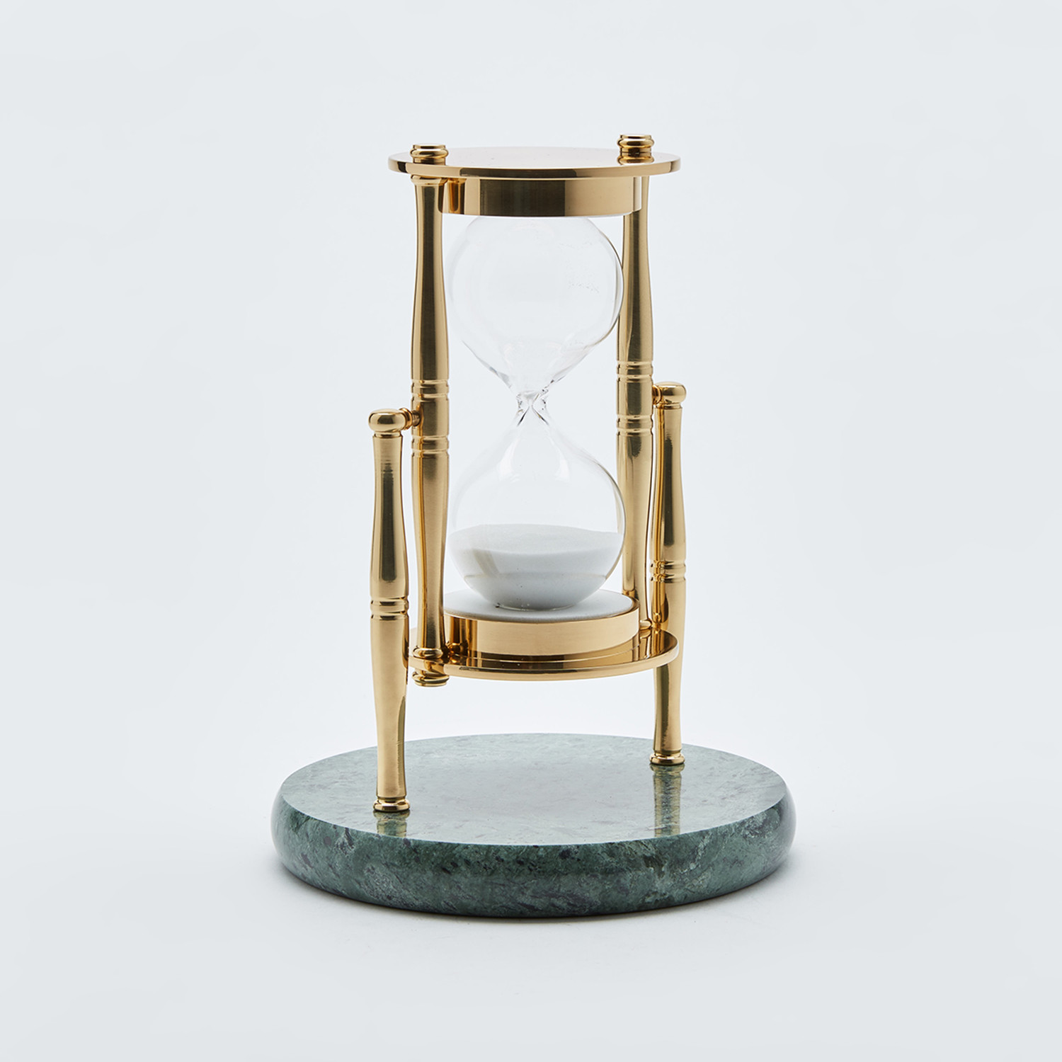 Marble-Brass 30 Minute Hourglass - Brass Binnacle - Touch of Modern