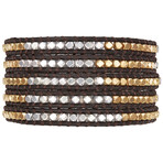 Silver + Gold Wrap Bracelet