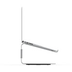 Premium Laptop Stand + Swivel Base (Silver)