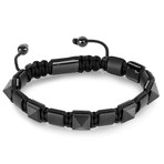 Matte Onyx Pyramid Stone Bead Bracelet