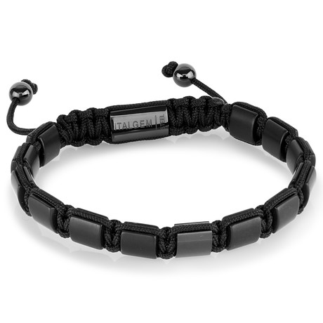 Beaded Bracelet // Matte Onyx // 8.2"L