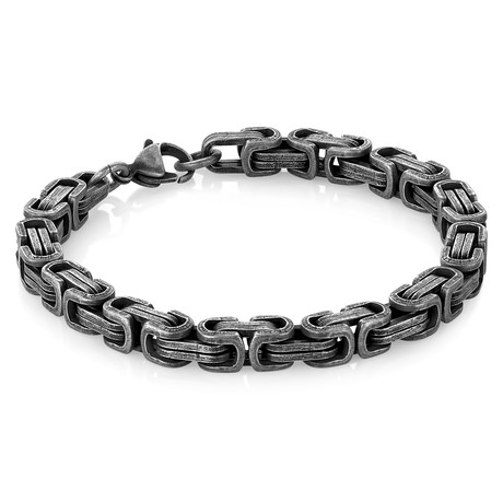 Gunmetal Bizmarck Link Bracelet