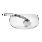 Uno Glass Salad Bowl 3L (Stainless Steel)